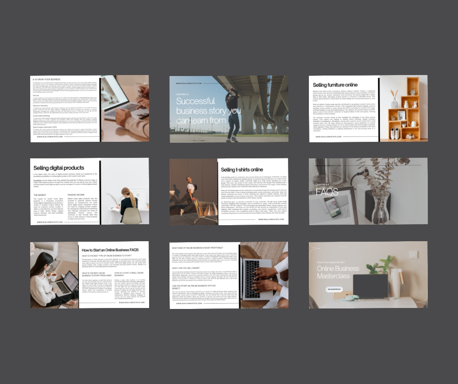 How To Start An Online Business (Presentation Size)