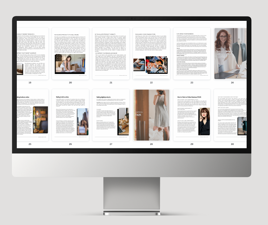 How To Start An Online Business (A4 Size)