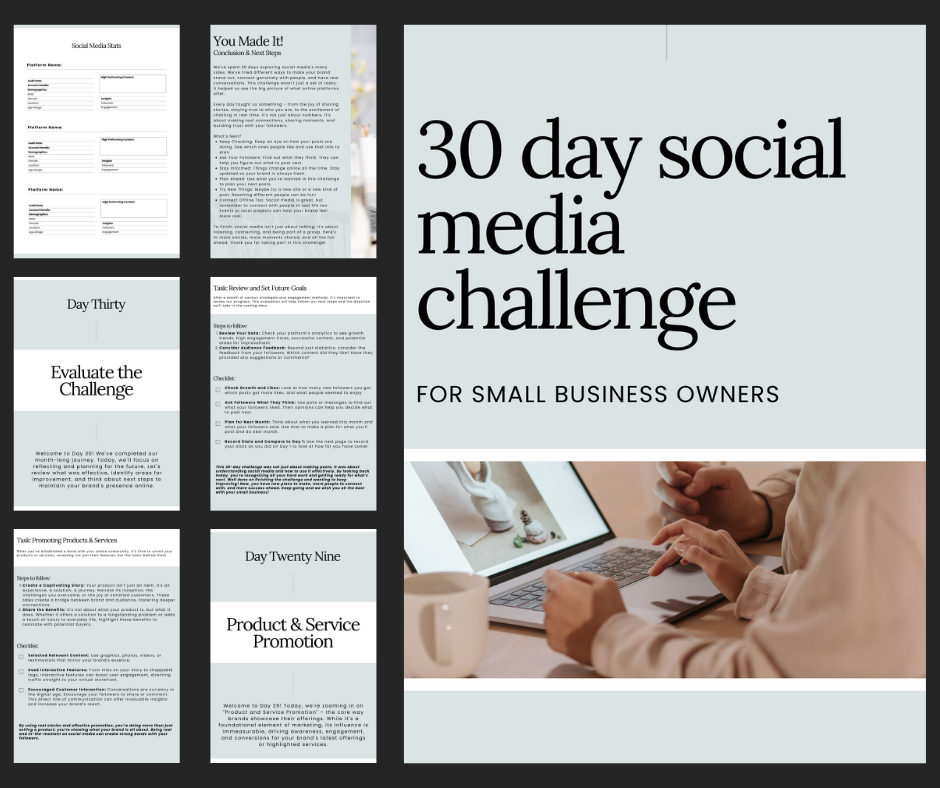 30 Day Social Media Challenge Guide & Workbook